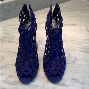 Sergio Rossi Open Toe Booties size 37 1/2
